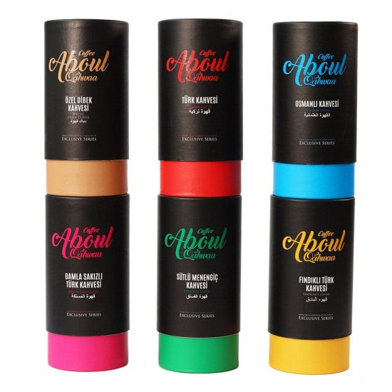 Aboul Qahwaa Exclusive Series 6'li Türk Kahvesi Tanışma Paketi 6x250 GR
