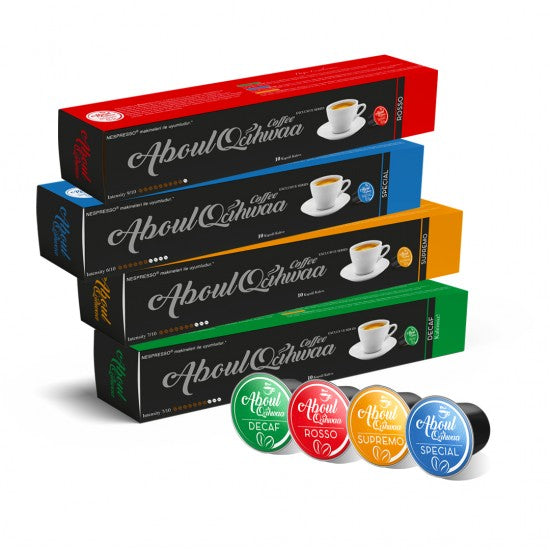 Aboul Qahwaa Nespresso Uyumlu 4 Paket Kapsül Kahve Tanışma Seti